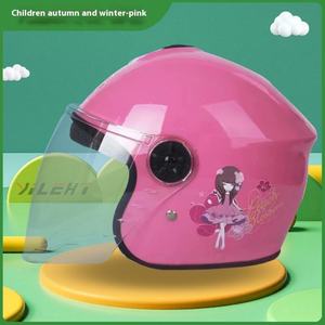 Casque de <span class=keywords><strong>moto</strong></span> à visage ouvert avec dessin animé pour enfants personnalisé bon marché 3/4 demi-casque de Scooter électrique pour enfants - Product Image 3
