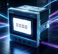 EASTSONG ES96Y-U Medidor Digital de Panel Monofásico de 96x96mm, Voltímetro LCD CA 1000V RS485 Modbus RTU Clase 0.5 IP65