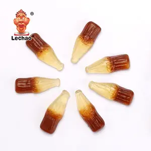 Halal Bulk Gummy Cola Bottle Jelly Fruit Gummy Candy Manufacturer Sweets From China