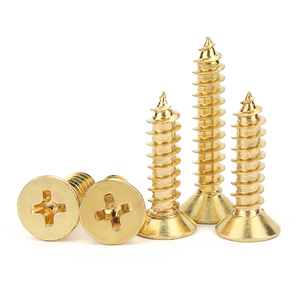 Factory Customization Brass Cross Recessed Countersunk Head Wood <strong>Screw</strong> M1.4 M2 M3 M4 <strong>Flat</strong> Head Self Tapping Copper <strong>Screw</strong> - Product Image 6