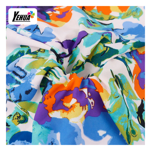 Tessuto Stampato in Poliestere Elasticizzato, Vendita all'Ingrosso, Tessuto Elasticizzato in 4 Direzioni <span class=keywords><strong>95</strong></span>% Poliestere <span class=keywords><strong>5</strong></span>% Spandex per Abiti - Product Image 3