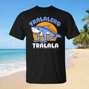 T-shirt Shark Tralalero Tralala Trendy con meme italiano - Product Image 3