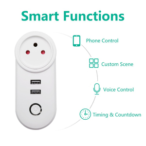 LEDEAST-Enchufe inteligente WiFi estándar de Israel, compatible con aplicación de control remoto, compatible con Alexa, Google Home, para uso doméstico inteligente, 2017 - Product Image 5