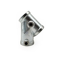 Raccords de serrage en fer malléable galvanisé personnalisés avec trou de vis pour fixation par boulon, pièces de tuyauterie structurelles en fonte de zinc