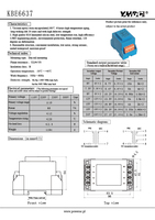Transformateur rail DIN AC-AC YHDC 60VA, entrée 110V/220V/230V/380V, sortie 6V/9V/12V/24V, KBE6637