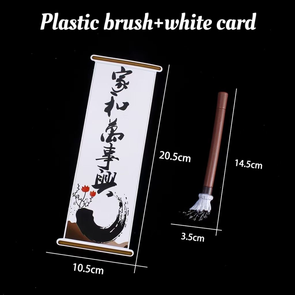 Brosse en plastique + carte blanche