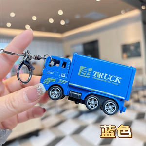 Porte-clés de simulation de camion express en alliage mini porte-clés de camion de transport logistique - Product Image 5