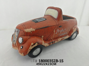 Hot Retro Pot Pot semen berbentuk mobil, Pot bunga penanam sukulen untuk taman & meja kerajinan Resin buatan tangan - Product Image 5