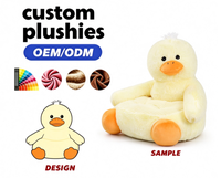 Siège en peluche canard pour enfants, chaud et mignon, pour la maison et la détente