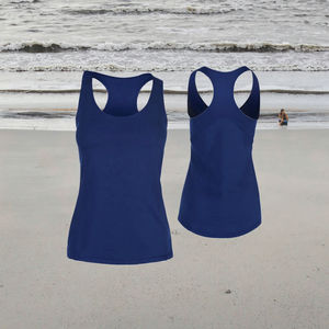 <b>Women's</b> Knitted Cotton Spandex Sports <b>Vest</b> Tank <b>Tops</b> Custom Fashion Gym Singlet Anti-Shrink - Product Image 3