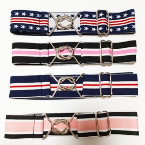 Cor sólida 1.5 Polegada 4cm de Largura Elástica Correia Equestre com Fivela Círculo Logotipo Personalizado Nylon Equitação Bits Nenhum MOQ - Product Image 3