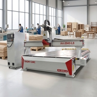 Fresadora CNC de 4x8 pies, 9KW, ATC (Cambio Automático de Herramientas), 2000x4000mm, para Grabado y Fresado de Madera, Aluminio y Metal, con Enfriamiento por Nebulización de Aceite