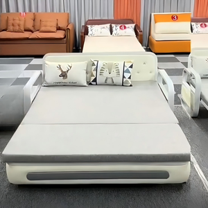 <span class=keywords><strong>Lit</strong></span> télescopique à double usage à trois sections avec cadre en fer à pousser et à tirer Canapé-<span class=keywords><strong>lit</strong></span> extensible multifonctionnel à haute charge - Product Image 4