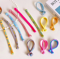 PDANY doppeltes elastisches Haarband kristallperlen-Haarzubehör niedliches Haarseil niedliche elastische Gummi-Seile einfaches Perlenhaar