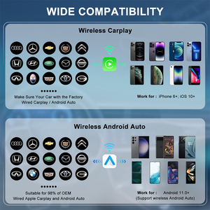 El más nuevo adaptador inalámbrico CarPlay <span class=keywords><strong>Android</strong></span> Auto 2 en 1 CarPlay Adaptador inalámbrico para Apple adaptador inalámbrico <span class=keywords><strong>Android</strong></span> Auto para <span class=keywords><strong>Android</strong></span> - Product Image 6