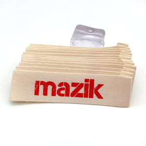 Custom Soft Cotton Ribbon Printed logo <strong>Name</strong> Collar Label T-shirt Garment Main Label <strong>Tags</strong> - Product Image 3