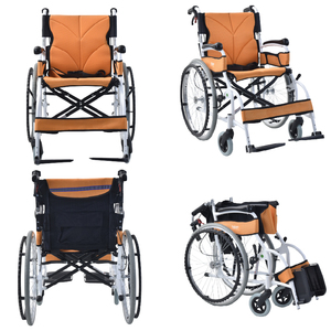 <span class=keywords><strong>Fauteuil</strong></span> <span class=keywords><strong>roulant</strong></span> manuel en aluminium léger et confortable, <span class=keywords><strong>pliable</strong></span>, pour personnes handicapées et personnes âgées - Product Image 2