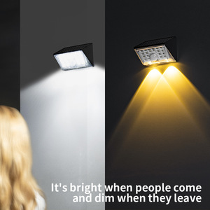 Lampe murale solaire LED 60V Mono Si Cellule solaire résistante à l'eau Décoration de jardin extérieure - Product Image 2