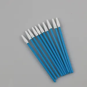 3" Lint Free Blue Handle Mini Detailing Swab Pointed Cleanroom Swab Suppliers