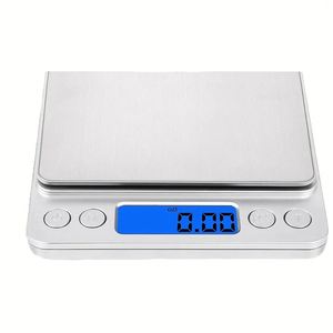 Báscula Digital de Cocina Plateada para Joyería con Pantalla LCD, Precisión de 0.1g, Capacidad de 500g, Límite de 5kg, Múltiples Unidades, OEM, 1 Año de Garantía - Product Image 1