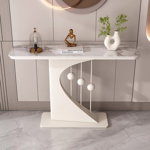 入口通道酒店客厅走廊的轻型豪华石板走廊桌子控制台桌子入口餐具柜 - Product Image 3