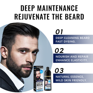 Tinta per <span class=keywords><strong>Barba</strong></span> Nera all'Olio di Argan Personalizzabile OEM per <span class=keywords><strong>Uomo</strong></span>, Colorazione Rapida in 10 Minuti, Tinta per Capelli Marrone Scuro 200ml, Colore a Lunga Durata - Product Image 6