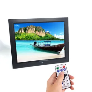 Alta Qualidade Display Lcd de Vídeo 12 "Frame Digital Da Foto Com a Bateria Externa Para Publicidade