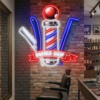 Enseigne néon LED personnalisée avec design gratuit pour dropshipping, décoration murale pour salon de coiffure, magasin, entreprise