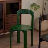 Chaise de salle à manger vintage haut de gamme en teck du milieu du siècle, style moderne empilable solide pour la maison, le restaurant, la chambre à coucher et la salle de sport.