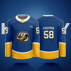 Herren Mesh Street Dress Hockey Sweatshirts Super Large Sublimation Bedruckte Eishockey Sweatshirts - Product Image 1