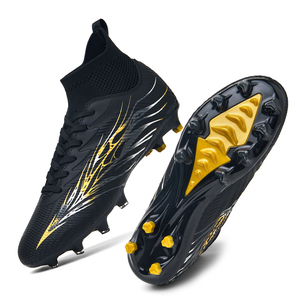 Nouvelle Arrivée Chaussures de Football à Crampons pour Hommes, Montantes, Protection Cheville, FG, pour Terrains Naturels, Confortables, Entraînement d'Élite - Product Image 3