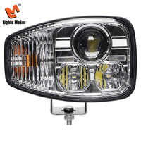 Faro LED de 63W, Luz Alta de 30W, Luz Baja de 15W, IP67 Impermeable, 3200LM, 10-30V, Carcasa de Aluminio 9103, Ahorro de Energía