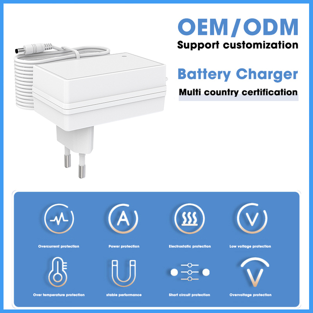 25.2W Industrial DC Electric Scooter Lithium Battery Charger with Constant Voltage Current OEM/ODM Available