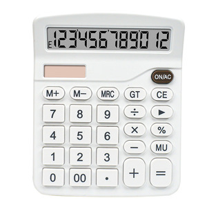 Calculadora Solar de 12 Dígitos con Pantalla Grande, Doble Alimentación, para Oficina, Color Blanco - Product Image 3