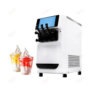 Máquina de helado comercial Inteligente Automática de alto rendimiento 32L/H Dos sistemas de control independientes Máquina de helado de servicio suave