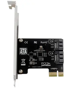 PCIE to 5-port SATA3.0 expansion card 6Gps desktop chassis adapter card A desktop computer PCI-E X1 SATA 3.1 two expansion card