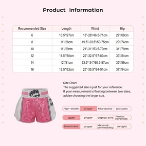 Trajes Deportivos para Niños y Niñas de 6 a 16 Años, para Competencia, Pantalones Cortos de Boxeo con Cintura Elástica, para Entrenamiento Informal y de Alto Rendimiento - Product Image 6