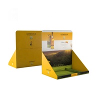 Présentoir de comptoir PDQ sur mesure, présentoir de comptoir pliable en carton ondulé pour la vente au détail