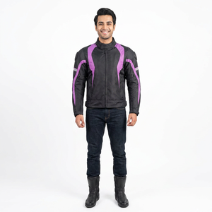 <b>Men</b> Breathable Nylon Racing Motorcycle <b>Jacket</b> Custom Print Waterproof Plain Design XL Size Adult Sportswear Racing Sportswear - Product Image 1