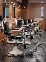 Salon de coiffure professionnel de luxe rouge chaise de barbier homme antique personnaliser couleur pas cher salon de coiffure salon de beauté chaises de cheveux