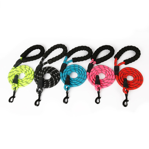 Cuerda de escalada de nailon trenzado con estampado reflectante para perros con decoración de encaje, Collar para paseos de entrenamiento, suministros promocionales para mascotas - Product Image 6