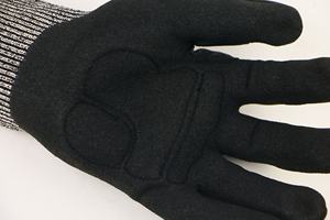 Guantes de Trabajo de Seguridad Resistentes a los Cortes, Recubiertos de Nitrilo Arenoso TPR, Anti EN388 4X43DP, para Mecánicos, de Alto Impacto - Product Image 4