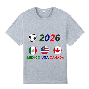 Nuovo cotone NUOXIN personalizzato USA Canada messico bandiere di calcio t-shirt 2026 per la partita di calcio - Product Image 3