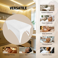 MASSA Rectangulaire Spandex Beauté Lit et Table Couverture Élastique Tréteau Nappe Tissu Ajustement Serré avec Papier Matériel