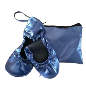Scarpe arrotolabili con cravatta per festa nuziale scarpe regalo pieghevole ballerina - Product Image 5