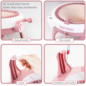 Máquina de Tejer Creativa Hecha a Mano para Niños, Telar para Tejer Gorros, Calcetines y Bufandas, Juguete de Telar, Juguete de Máquina de Tejer - Product Image 5