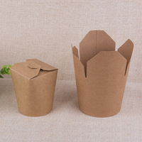 Boîtes de nourriture à emporter personnalisées à emporter Kebab de nouilles Boîte de papier d'emballage à emporter