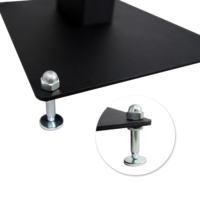 CNBear BS-333B Series Metal Medium/Full-Size -60Cm Height Flexible Studio Speaker Stand with 20kg Weight Capacity