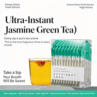 Thé vert au jasmin lyophilisé FD, directement de l'usine, en sachet portable, arôme intense, super instantané