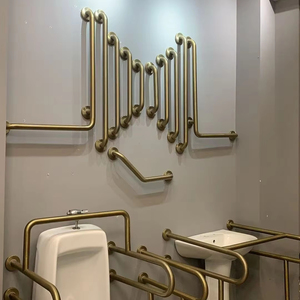 Barre d'appui de sécurité colorée pour salle de bain, main courante antidérapante en acier inoxydable pour douche, rail de soutien pour personnes âgées et handicapées - Product Image 1